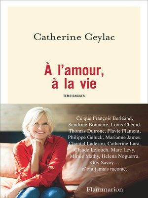 cover image of À l'amour, à la vie